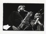 John Surman et Karin Krog, jazz sous les pommiers, coutances 1990 - 1 ,Karin Krog, John Surman