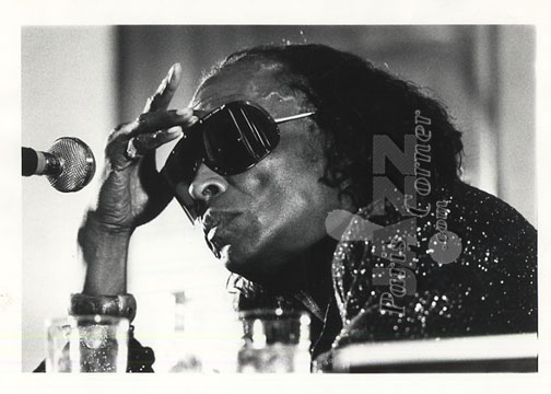 Miles Davis'confrence de presse au Festivalde jazz de Paris' 1986, Miles Davis