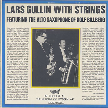 Lars Gullin with strings,Lars Gullin
