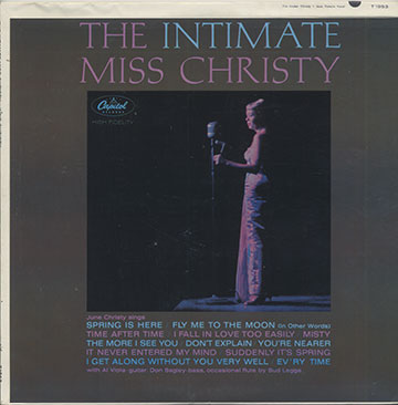 THE INTIMATE,June Christy