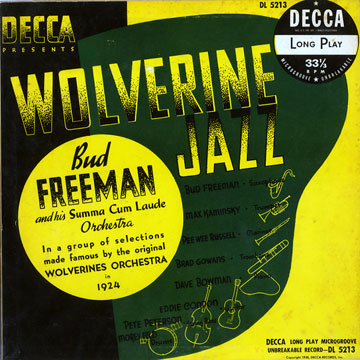 Wolverine Jazz,Bud Freeman