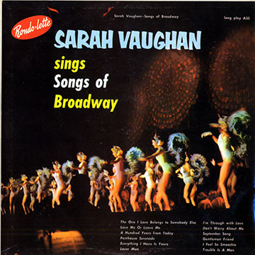 Sings songs of Broadway,Sarah Vaughan