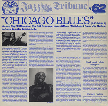 Chicago blues,Big Bill Broonzy , Jazz Gillum , Joe Mccoy , Tampa Red , Washboard Sam , Johnny Temple , Sonny Boy Williamson