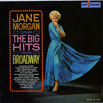 Sings the big hits from Broadway,Jane Morgan