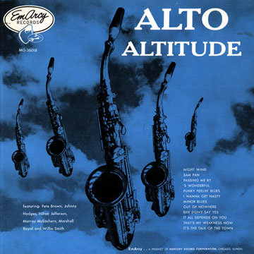 Alto Altitude,Johnny Hodges , Marshall Royal ,   Various Artists