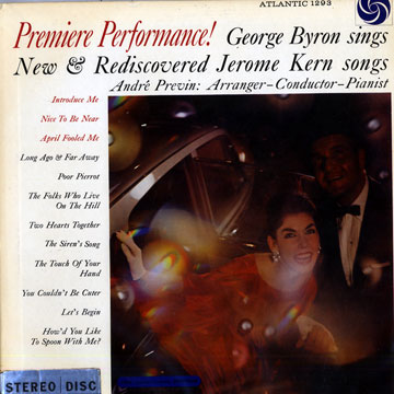 Premiere performance,George Byron , Andre Previn