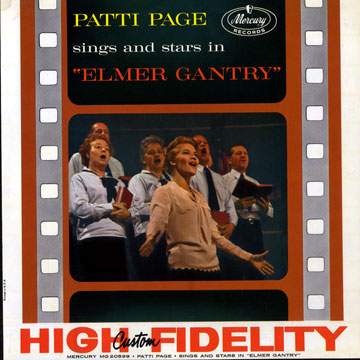 Sing and stars in Elmer Gantry,Patti Page