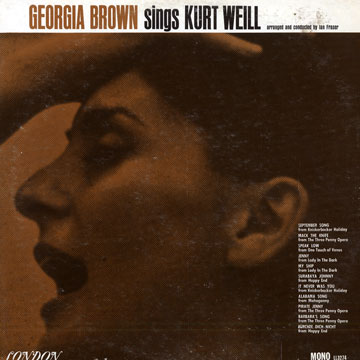 Sings Kurt Weill,Georgia Brown