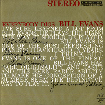 Everybody digs Bill Evans,Bill Evans