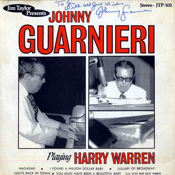 Plays Harry Warren,Johnny Guarnieri