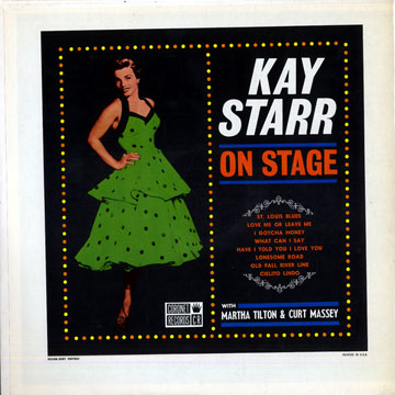 Kay Starr on stage,Kay Starr