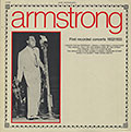 First Recorded concerts 1932/1933, Louis Armstrong