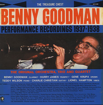 PERFORMANCE RECORDINGS 1937-1938,Benny Goodman