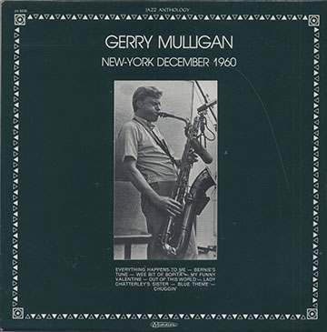 NEW-YORK DECEMBER 1960,Gerry Mulligan