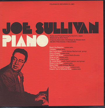 Joe Sullivan Piano,Joe Sullivan