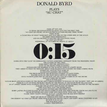 Donald Byrd plays 'au chat' - 0:15,Donald Byrd