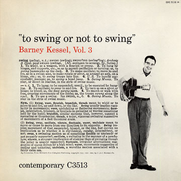 To swing or not to swing,Barney Kessel