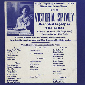 The Victoria Spivey recorded legacy of the blues,Victoria Spivey