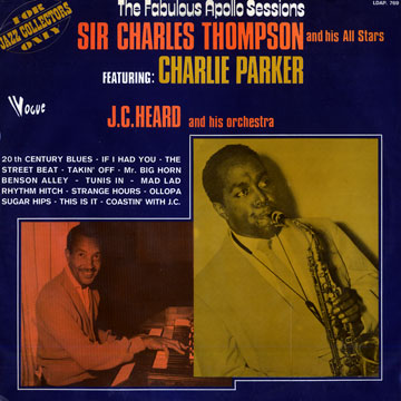 The fabulous Apollo Sessions,Charlie Parker , Sir Charles Thompson