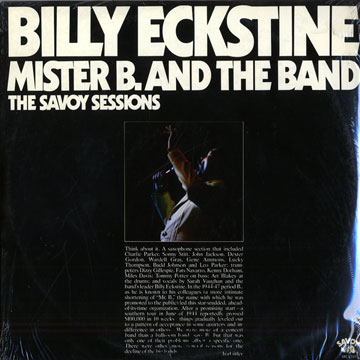 Mister B. and the band,Billy Eckstine