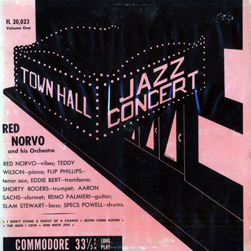 Town Hall concert volume one,Red Norvo